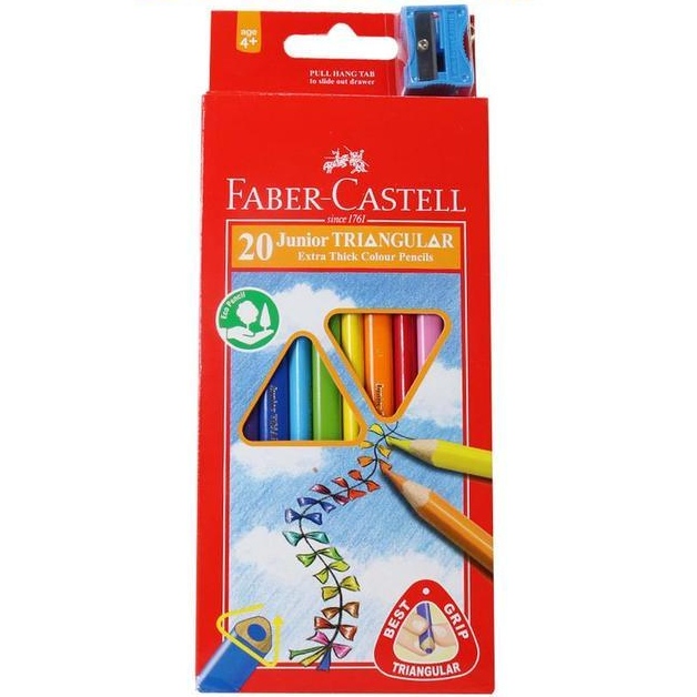 

FABER CASTELL PENSIL 10 WARNA TRIANGULAR 116538