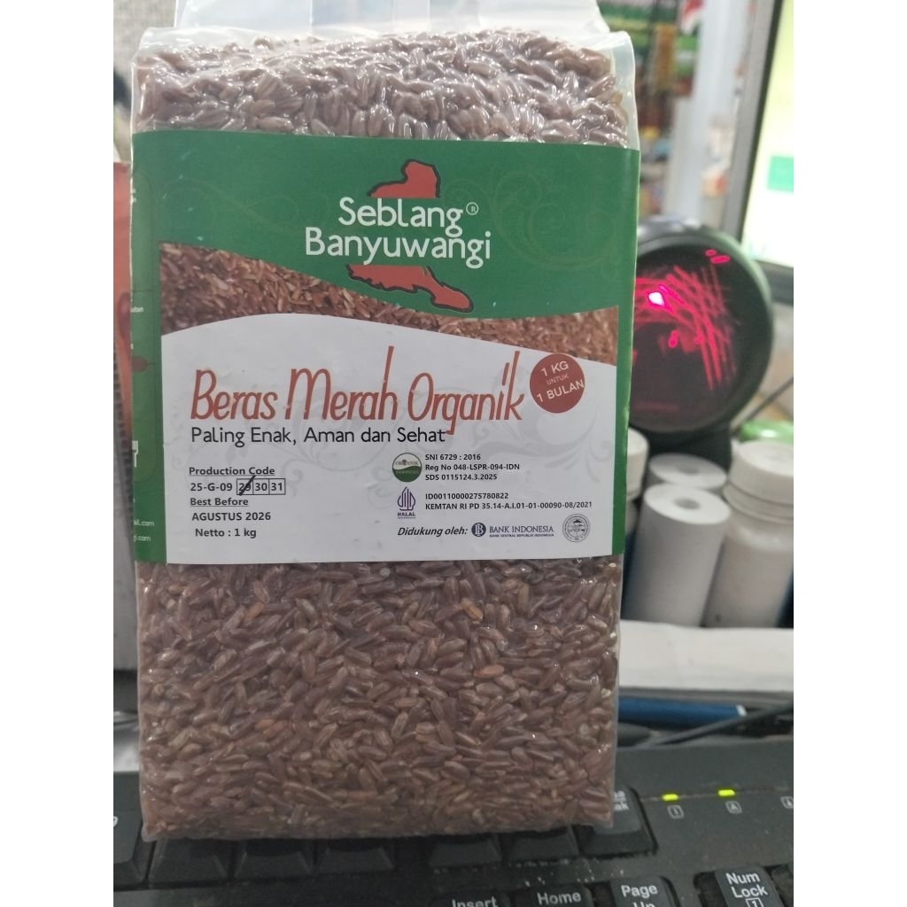 

SEBLANG BERAS MERAH ORGANIK 1Kg