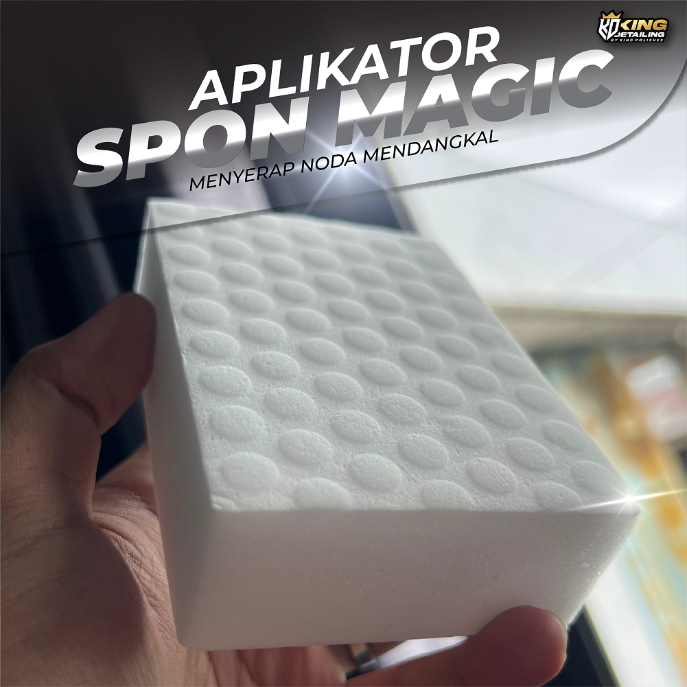KING POLISHES Spon Magic Bersihkan Bekas Baret Body dan Noda Bintik bahkan Noda Dangkal Debu