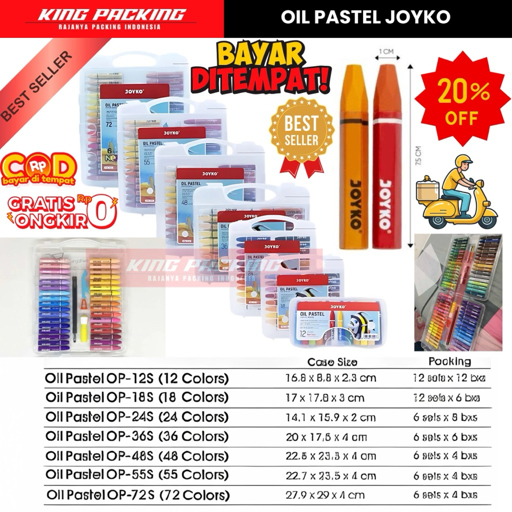 

JOYKO Oil Pastel Crayon / Krayon Lengkap
