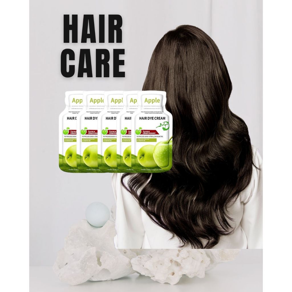 hair(5pcs)dye cream pewarna rambut hitam warnai rambut Andadirumah bubble hair dye cat rambut