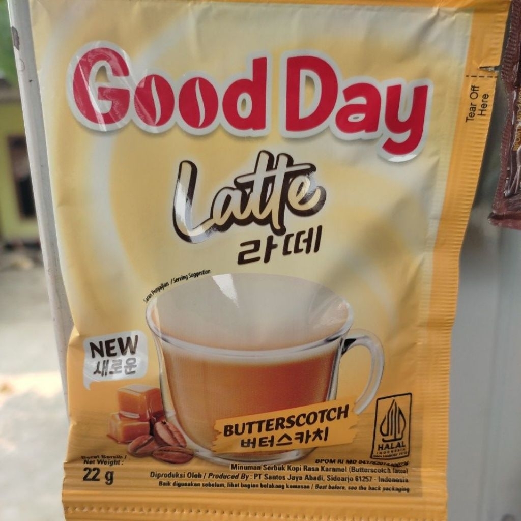 

GOODDAY LATTE BUTTERSCOTCH 1 RENTENG ISI 10