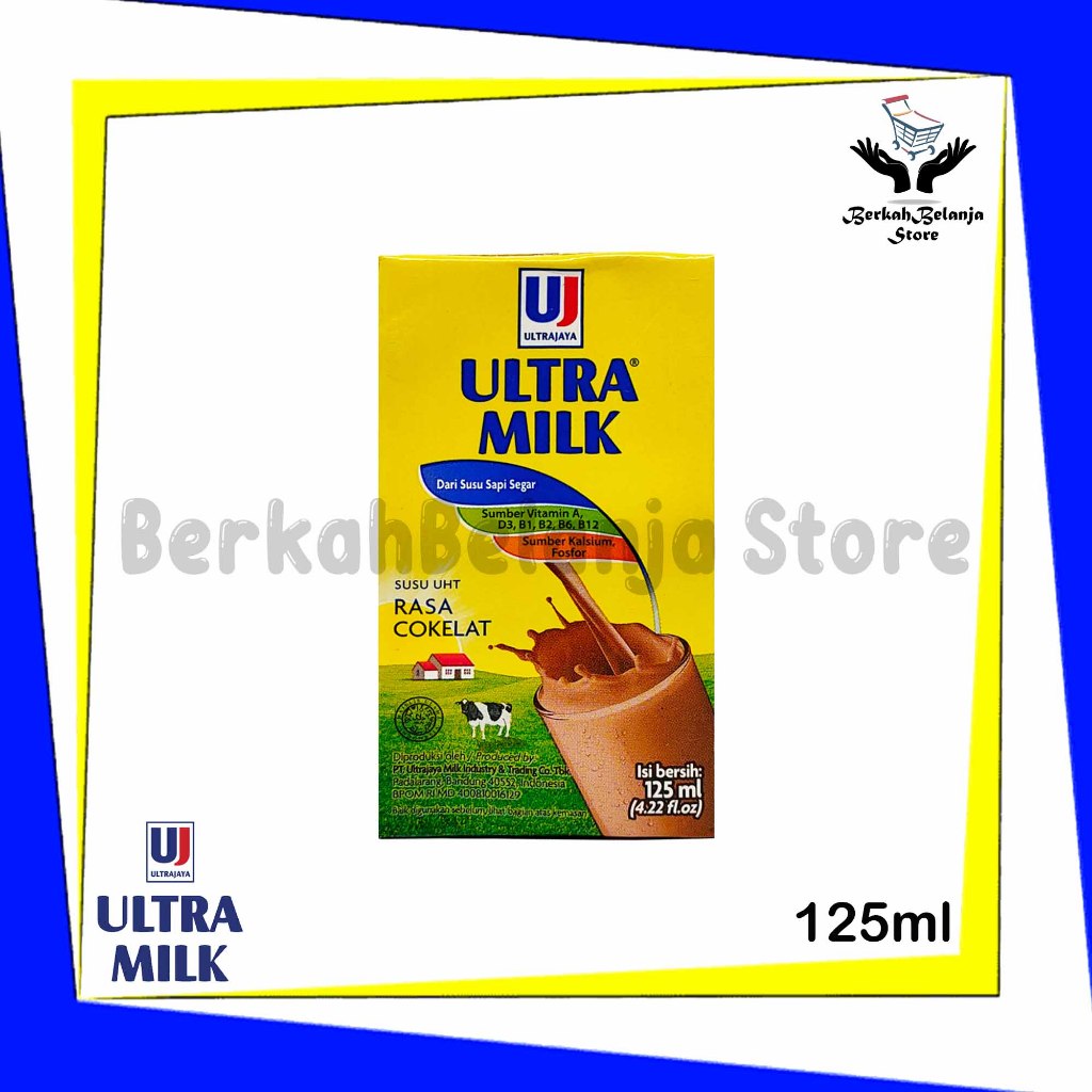 

Ultra Milk Susu UHT 125ml Chocolate 1 Karton (40 Pcs)