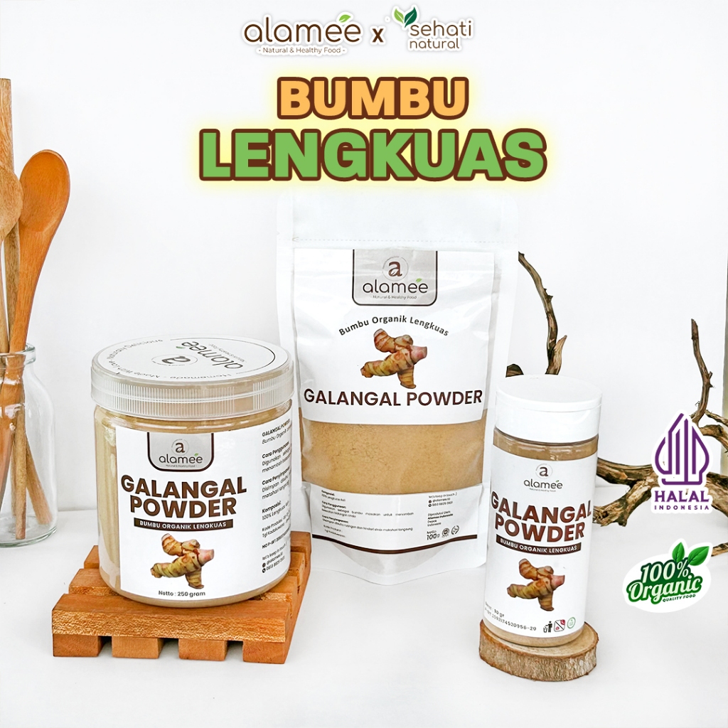 

Lengkuas Bubuk Asli Galangal Powder Rempah Rimpang Murni Asli Tanpa Campuran Bumbu Organik Alami