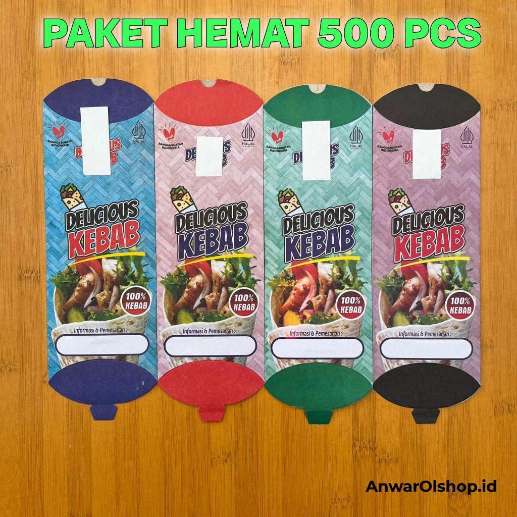 

Dus Kebab Isi 500 Pcs Ukuran 24x9 cm / Paket Hemat Kertas Kebab
