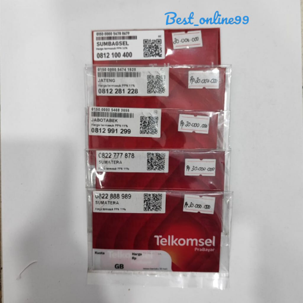 NOMOR CANTIK TELKOMSEL 10 DIGIT