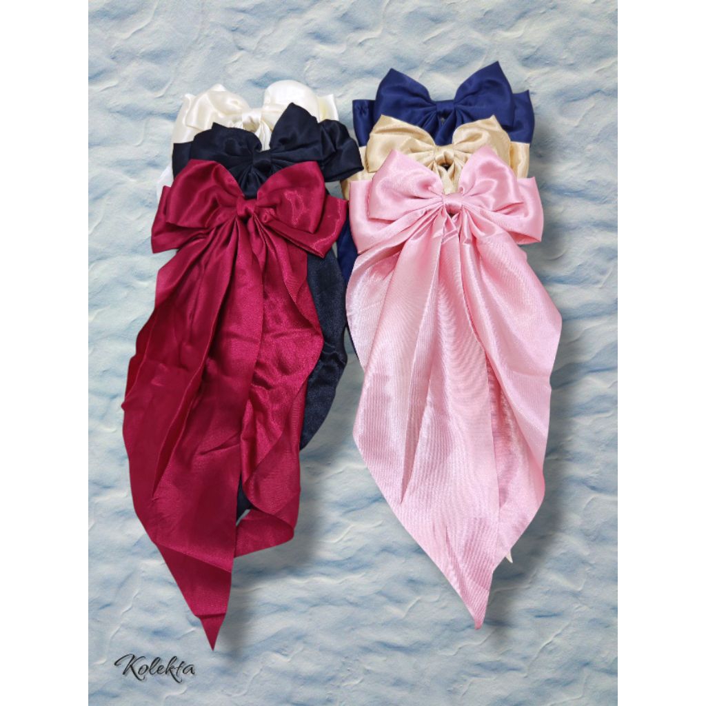 Pita Hijab, Pita Jepit Rambut Satin BH2295