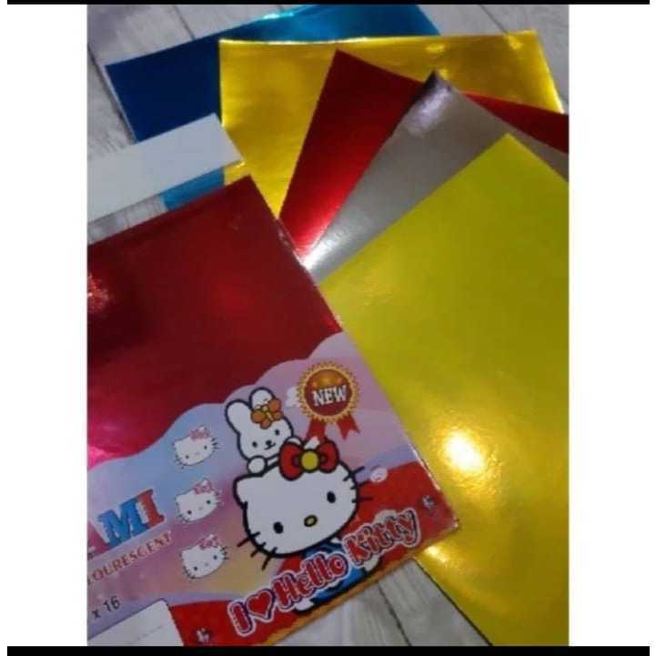 

(1 Bungkus) Origami Metalik 14x14cm / Kertas Lipat Metalik 14x14cm