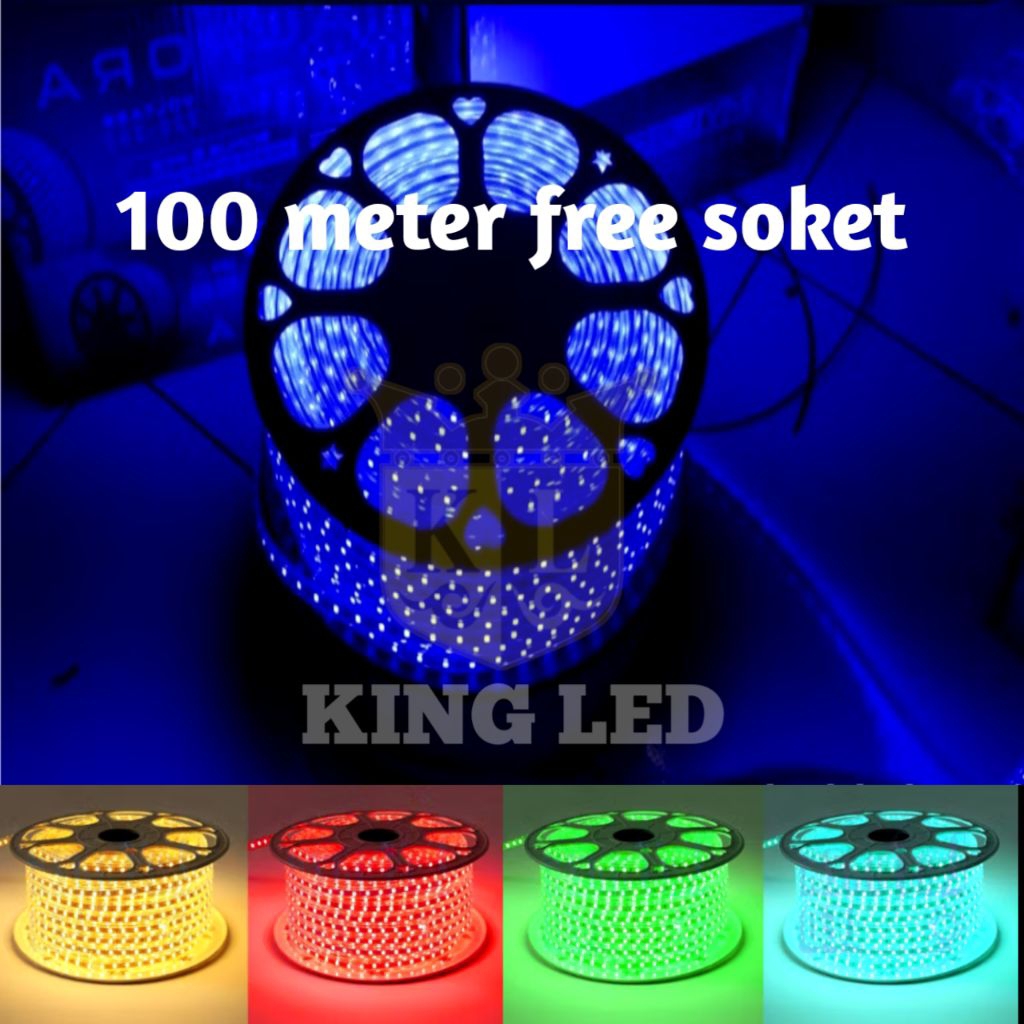 Lampu Led Selang 100 meter Warna warni dekorasi rumah hias Plafon kamar Aeshtetic