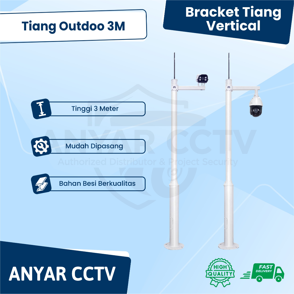 BRACKET TIANG VERTICAL TG-121 3M / TIANG BRACKET CCTV OUTDOOR 3 METER
