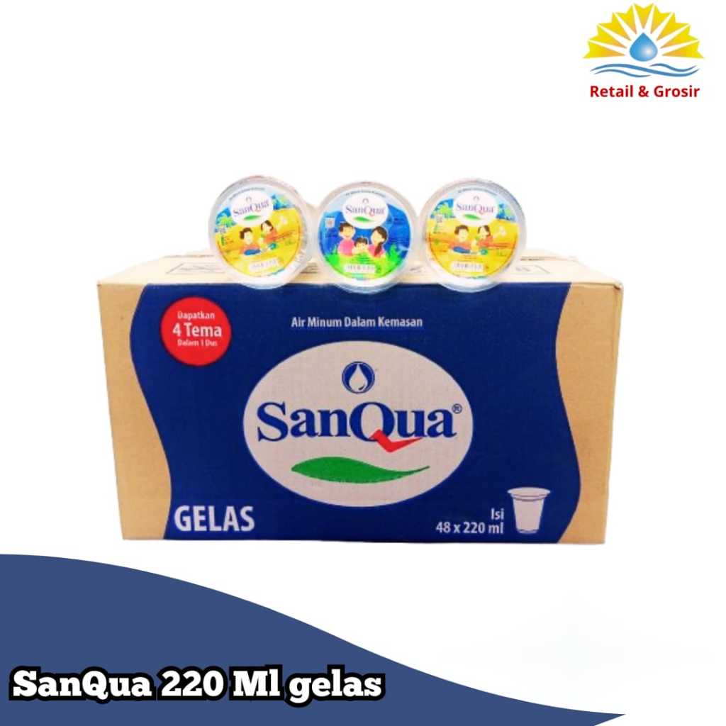 

Sanqua 220 ml cup 1 dus isi 48 cup