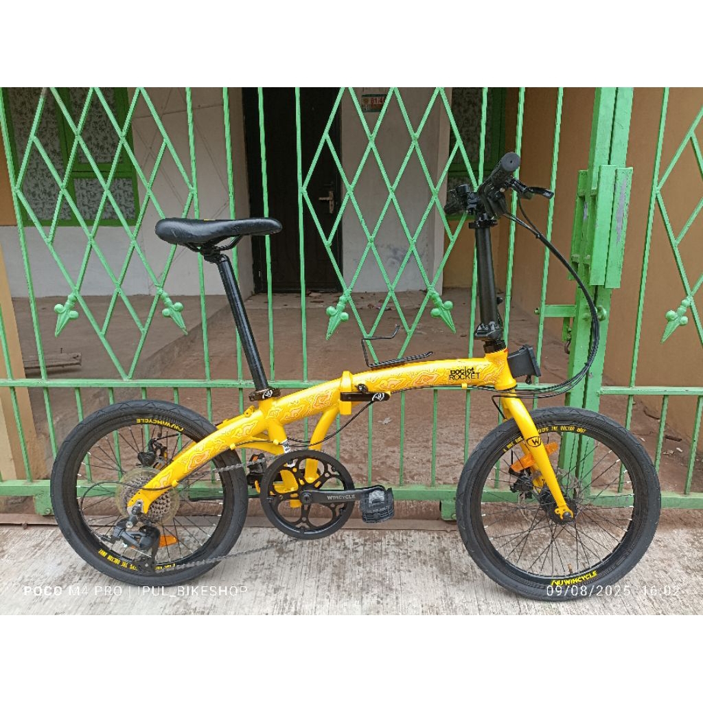 sepeda lipat wimcycle pocket rocket 20 inch alloy