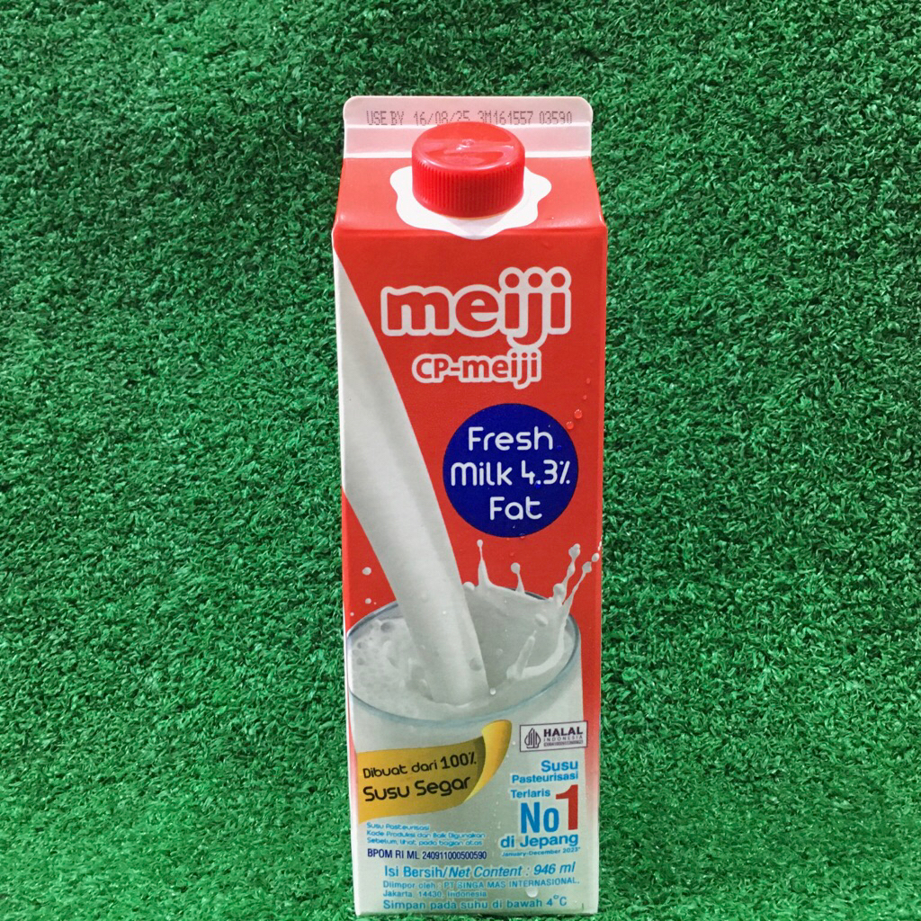 

[INSTANT & SAMEDAY ONLY] Meiji Fresh Milk Susu Segar Pasteurisasi 4.3% Fat 946ml Impor Thailand HALAL