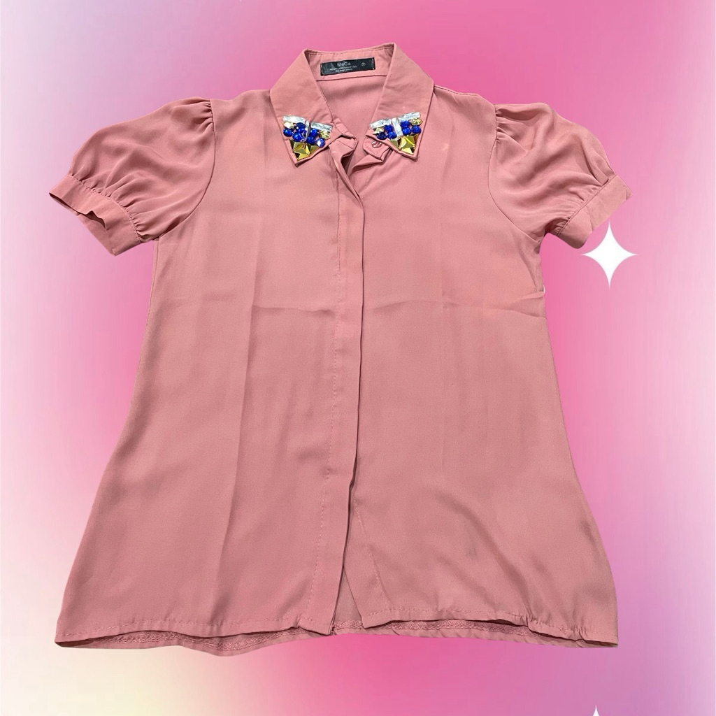 (PRELOVED) Kemeja Formal Swarovski