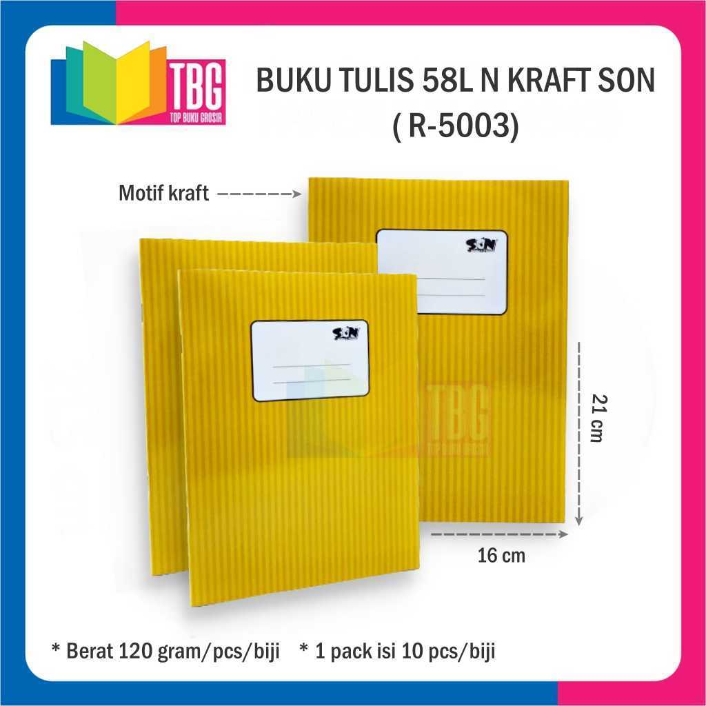 

1 PCS BUKU TULIS 58L N KRAFT SON BUKU SEKOLAH / BUKU TUGAS / BUKU TULIS SON (R-5003)