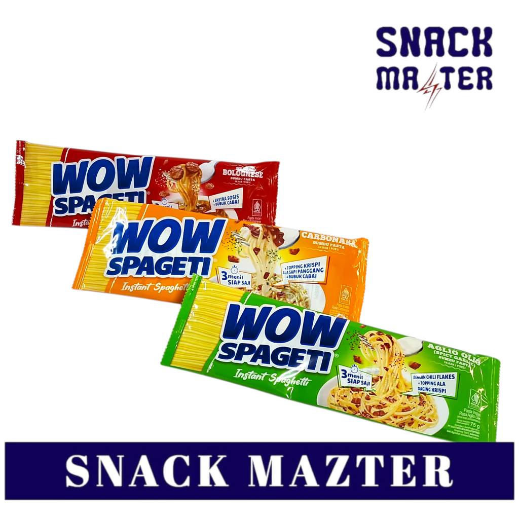 

WOW SPAGETI Spaghetti Instan Spaghetti - Netto 88gr