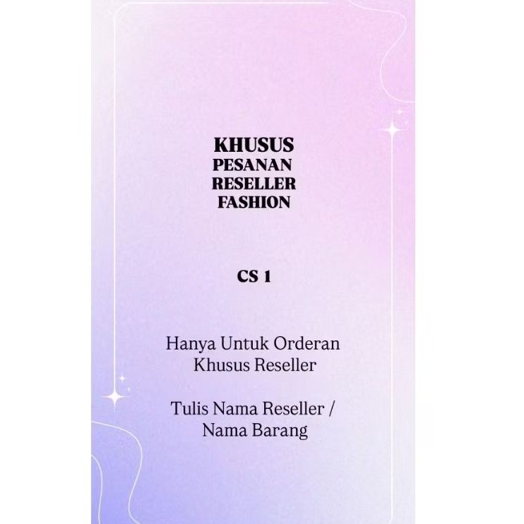 Khusus reseller fashion dewasa