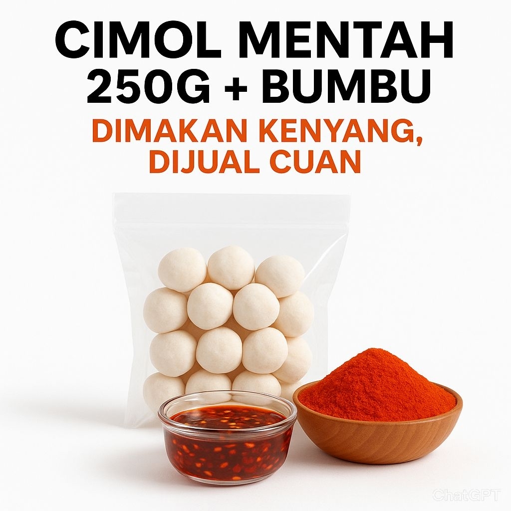 

250grm Cimol mentah frozen