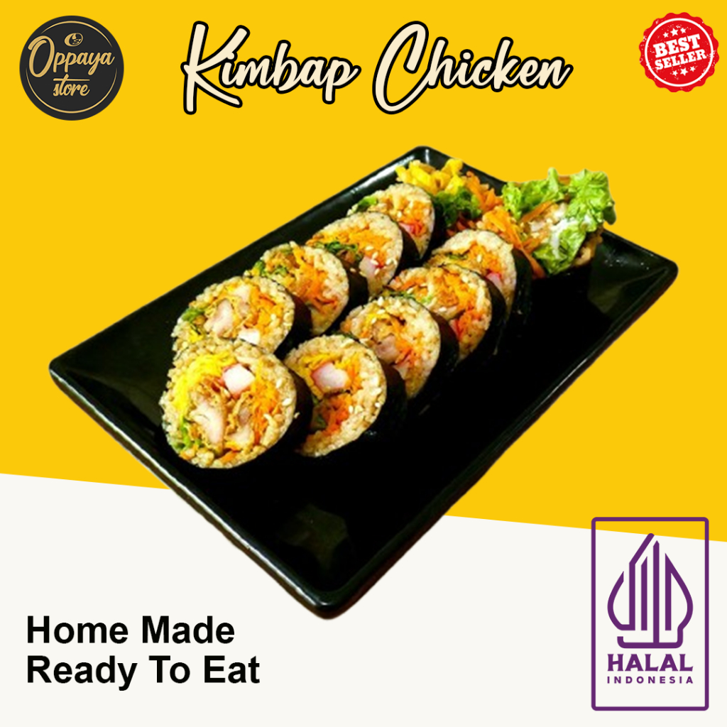 

Oppaya Store - Kimbab Chicken Mayo Sushi Korea 10 - 11 Potongan Halal
