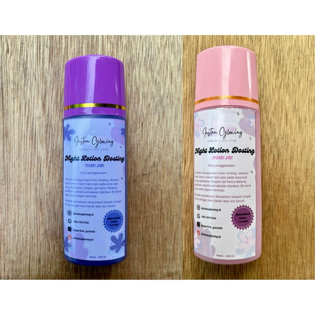 HB Instan Glow Satuan (Ungu Pekat/Pink Gel)