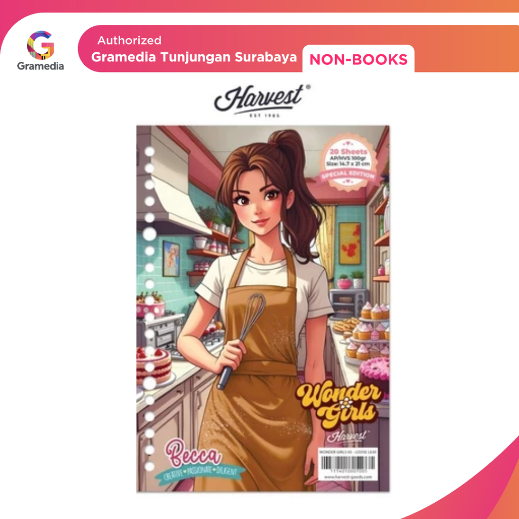 

Gramedia Tunjungan : Loose Leaf / Kertas Binder Harvest A5 Wonder Girls : Becca