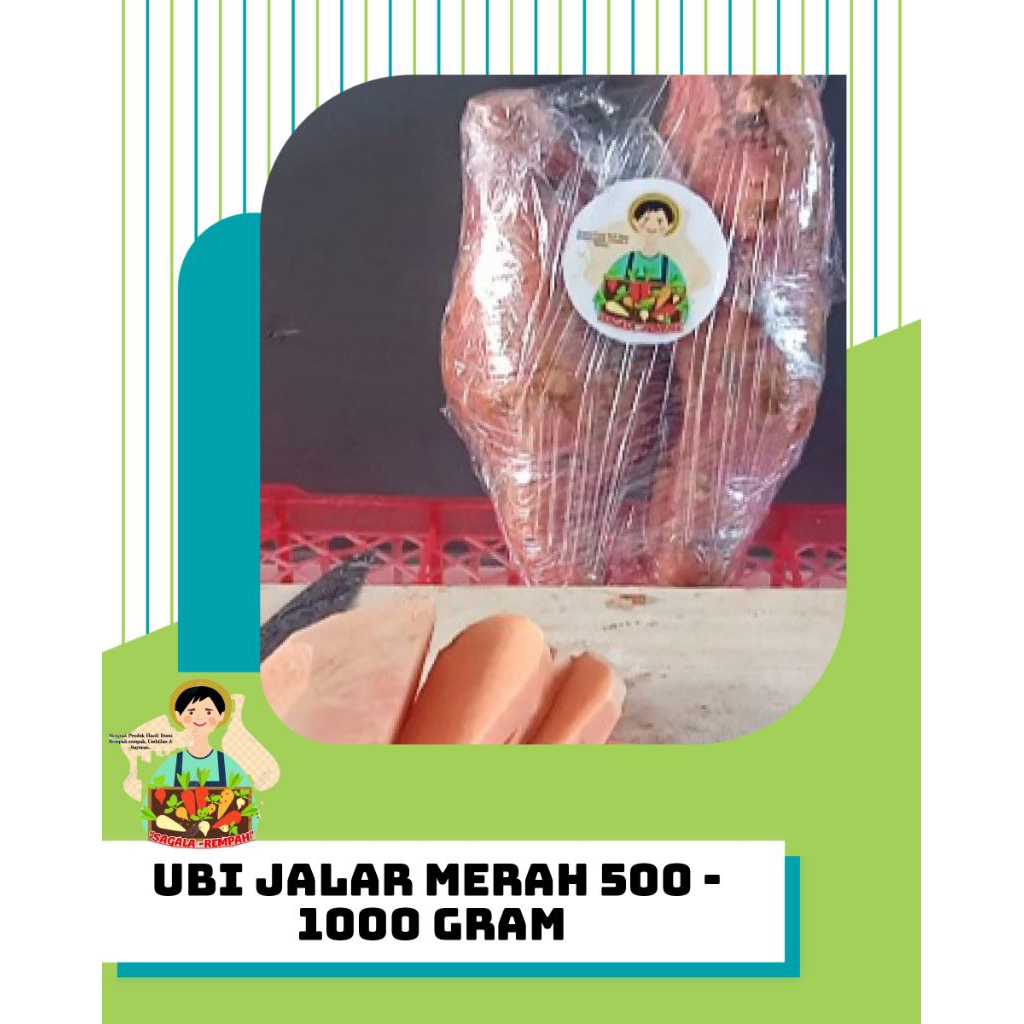

UBI JALAR MERAH BERSIH DARI TANAH 1KG (Hasil Bumi Priangan Timur)