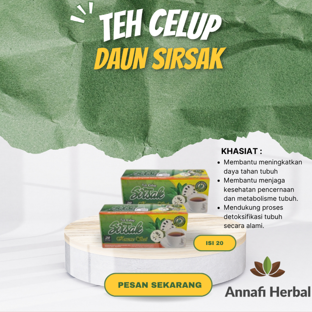 

Teh Celup Daun Sirsak Kencono Sari 20gr
