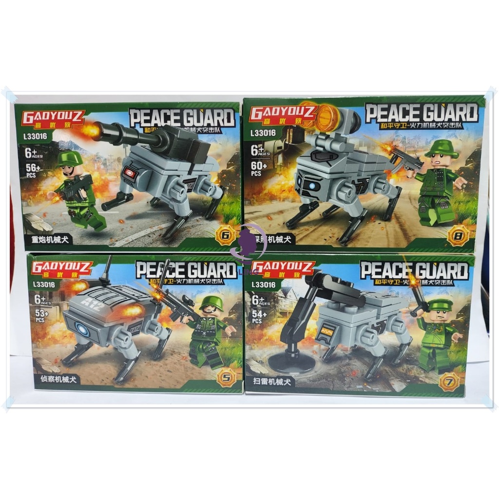 Mainan Brick Tentara robot - Peace Guard - L33016