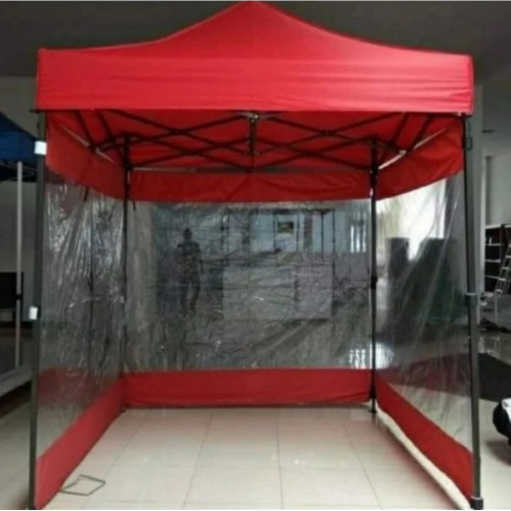 Tenda lipat 2x2 dinding 3sisi