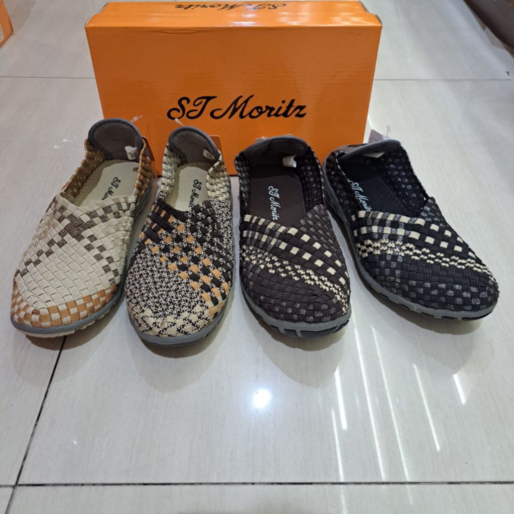 Sepatu Wanita Flat Rajut St Moritz