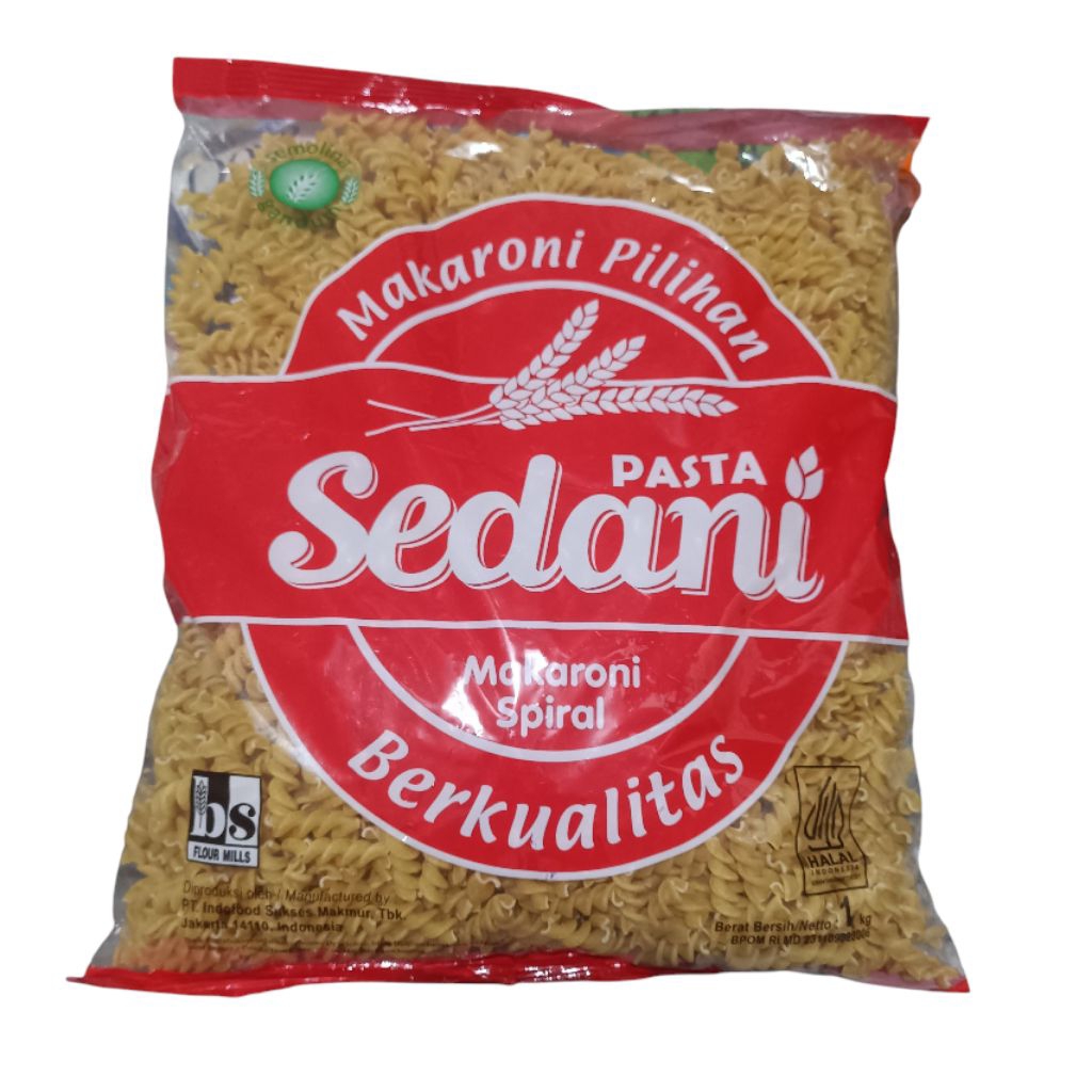 

Makaroni Spiral Sedani Pasta Makaron untuk Soto atau Sop
