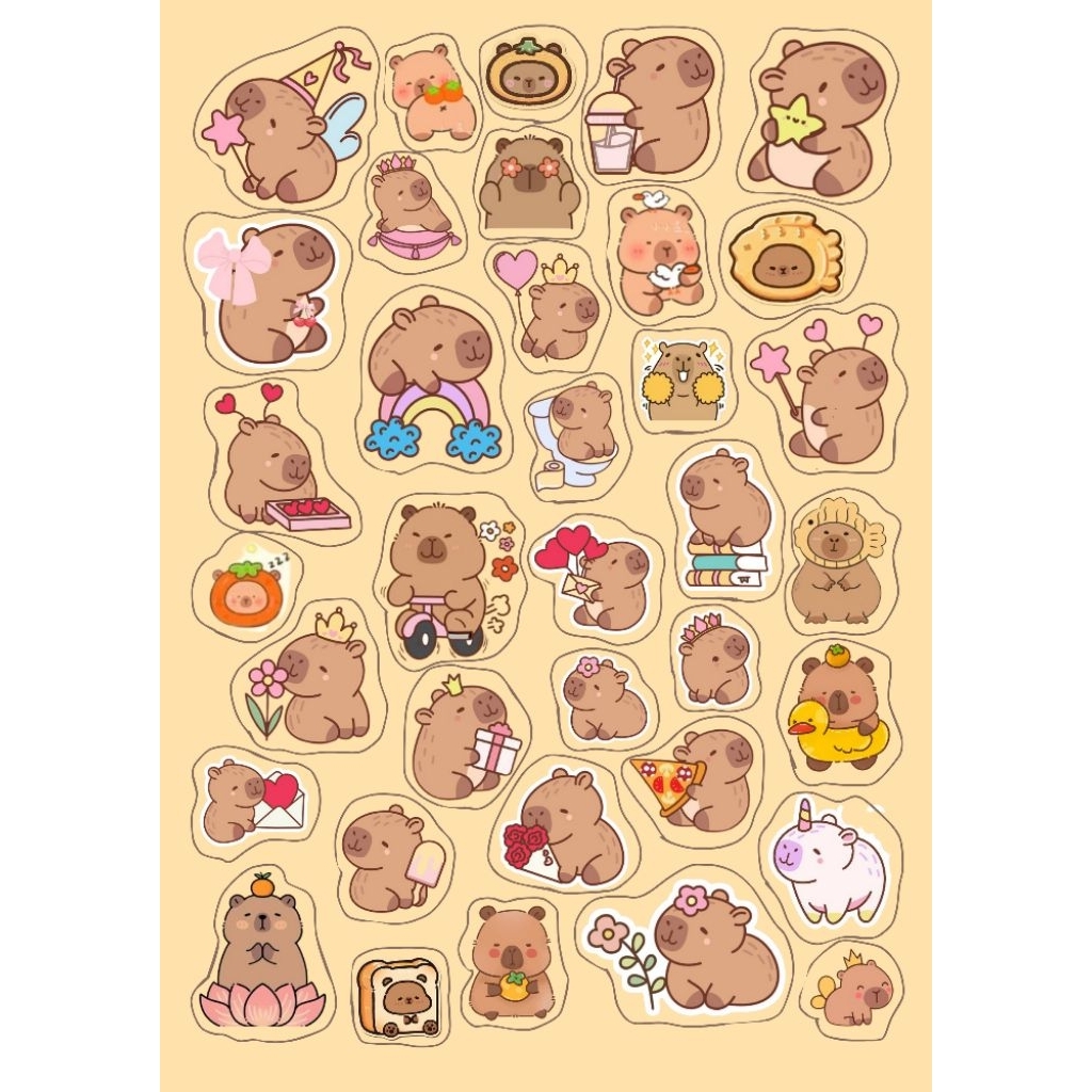 

Stiker Tematik Custom | Anti Air | Desain Lucu & Elegan | Untuk Botol, Buku, Kado, Barang Anak