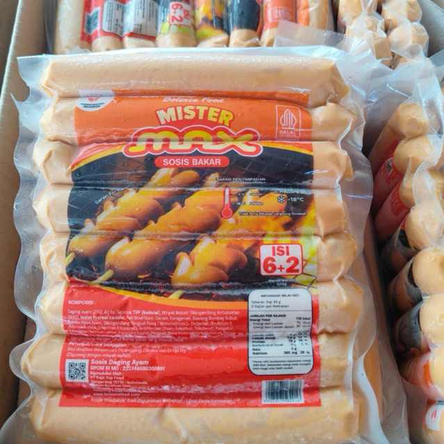 

SOSIS MISTER MAX SOSIS BAKAR JUMBO ISI 8 (500gram)