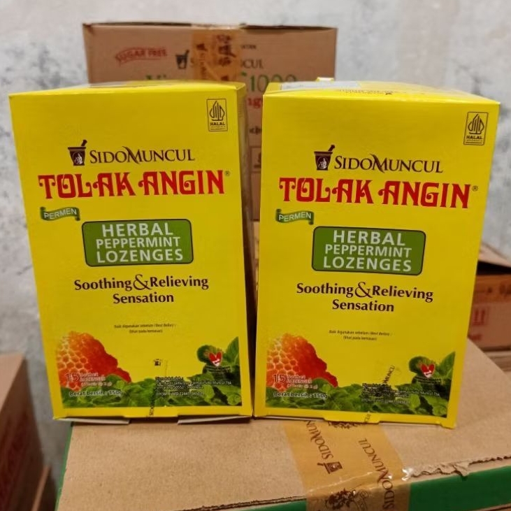 

Sidomuncul Permen Tolak angin Herbal Paket Hemat 1 kotak isi 15 sachet