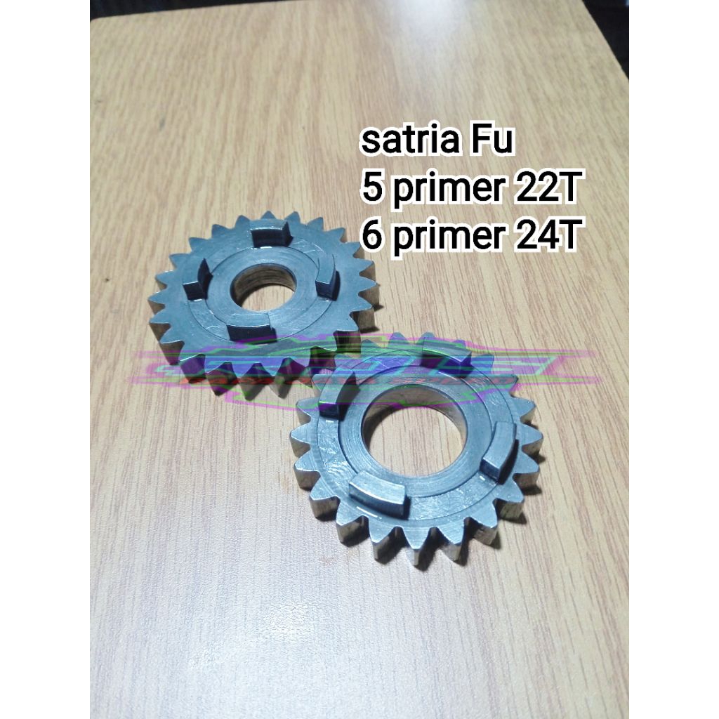Rasio racing satria Fu gigi 5 primer 22T, 6 primer 24T