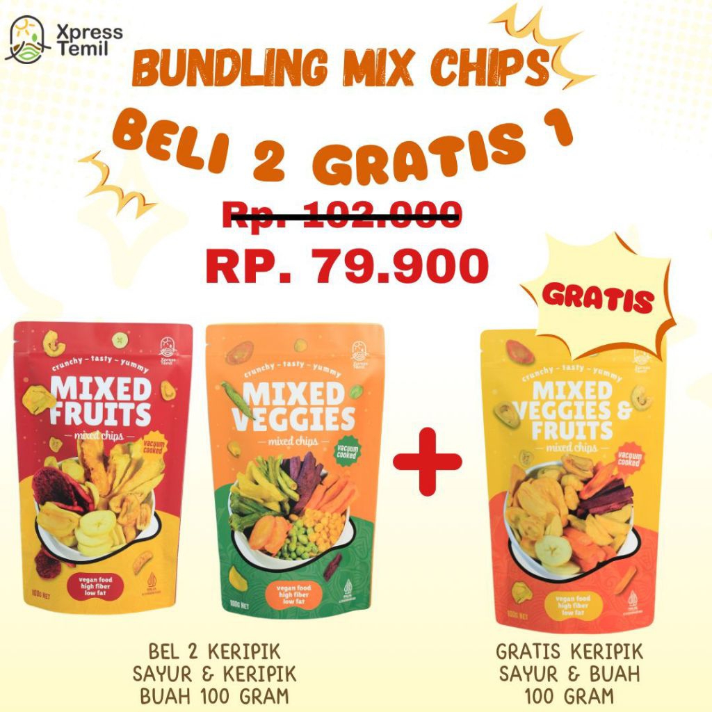 

Xpresstemil Kemasan Pouch Beli 2 Gratis 1 Netto 100Gr Mix Sayur Mix Buah Mix Sayur Dan Buah