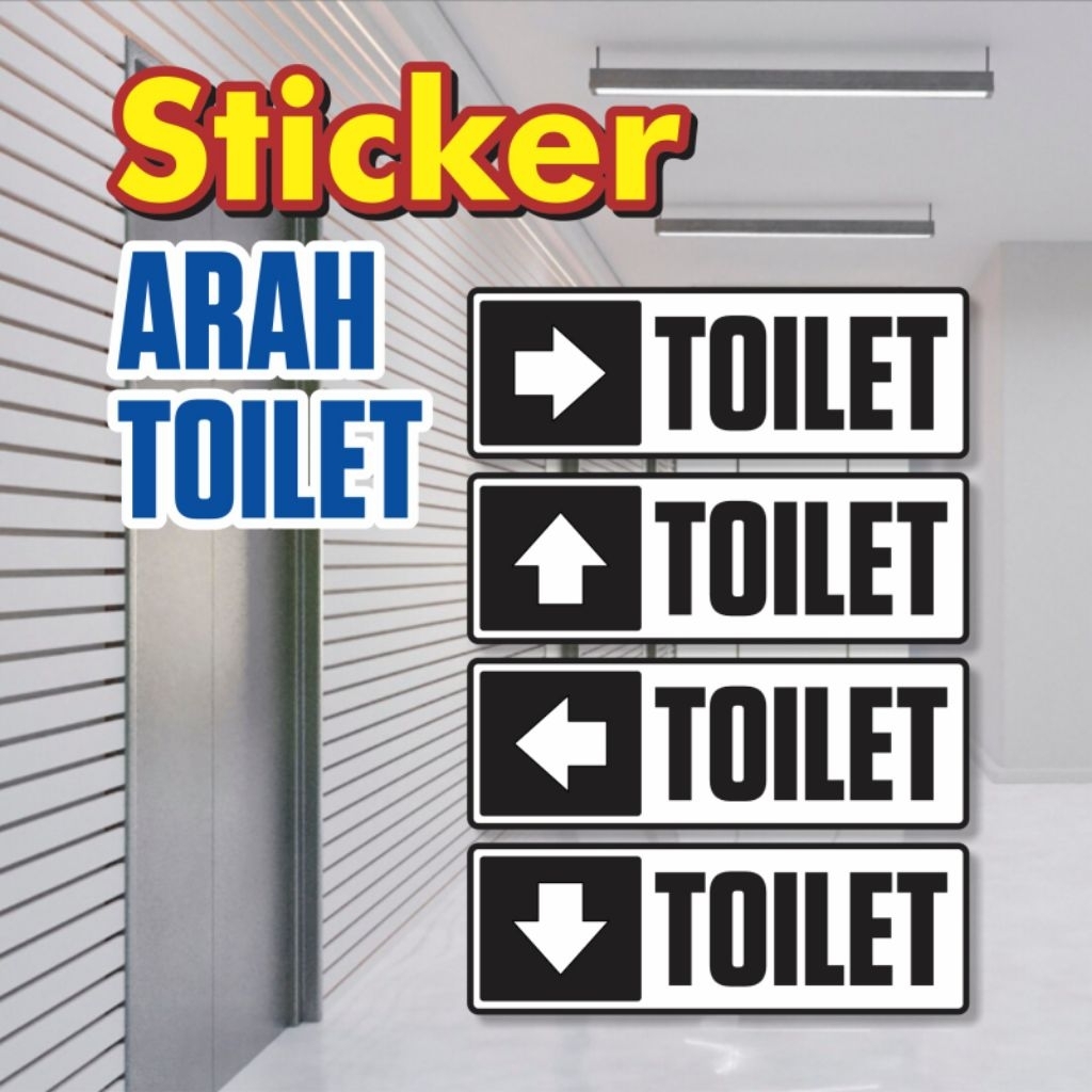 Sticker arah TOILET