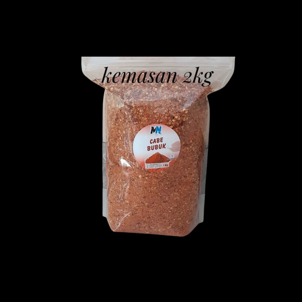 

{ 2 kg } Cabe Bubuk / Chilli Powder 1kg Murni SHU Extra Pedas