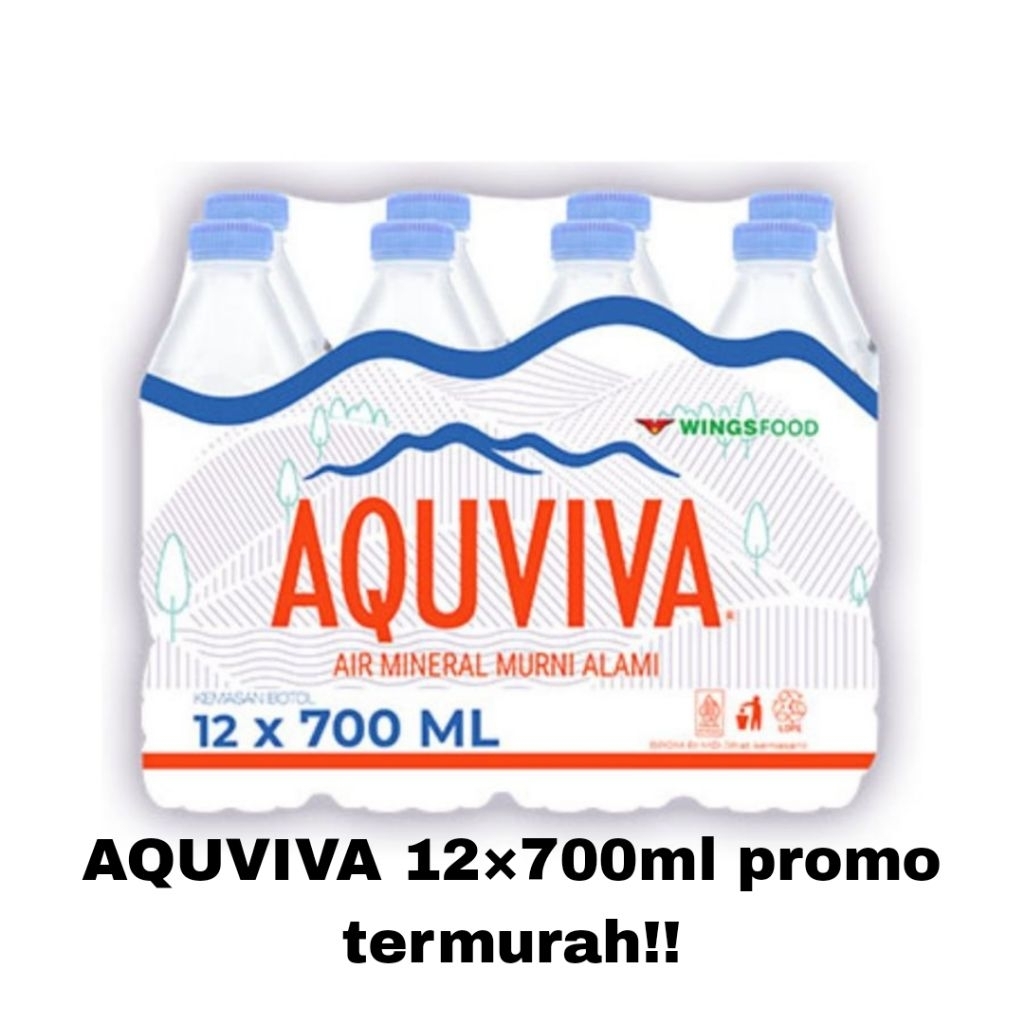 

AQUVIVA 12×700ML PROMO TERMURAH!! AQUVIVA AIR MINERAL PROMO TERBATAS!!