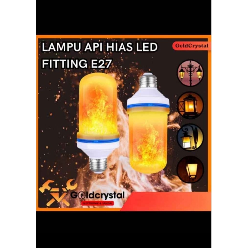 Lampu Api / Lampu Obor / Lampu LED Bohlam Api