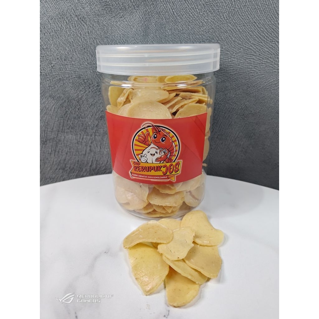 

Kerupuk Mentah / Kerupuk Bawang Pedas / Krupuk Bawang Pedas / Kerupuk Bawang Pedas / 200 gr