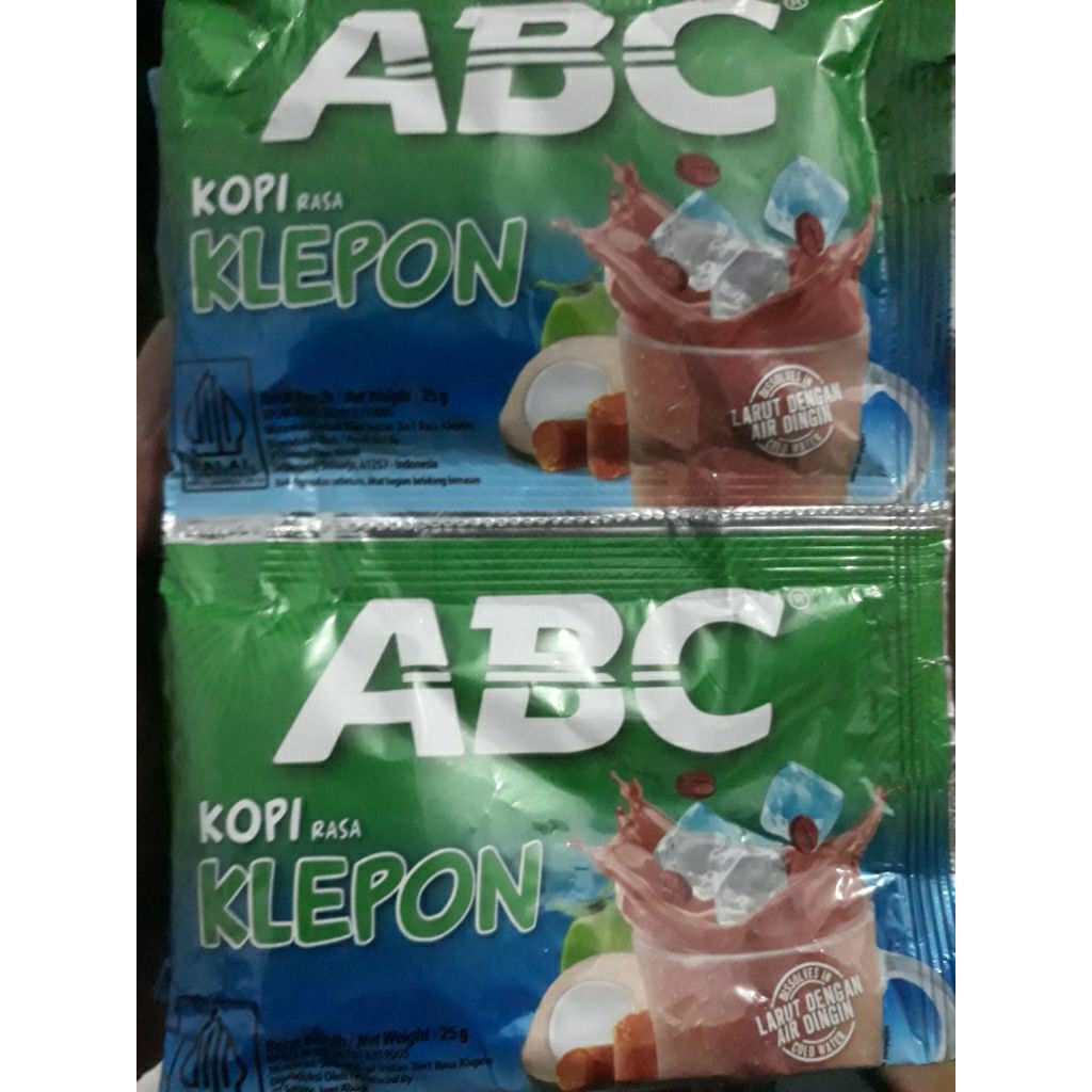 

ABC Kopi Rasa Klepon Rentengan Isi 10 Sachet