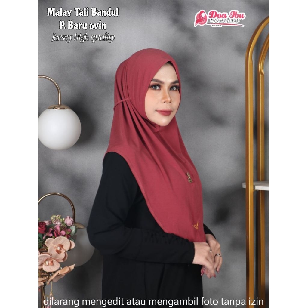 DOA IBU MALAY TALI BANDUL S / HIJAB INSTAN MALAY TALI BANDUL HQ