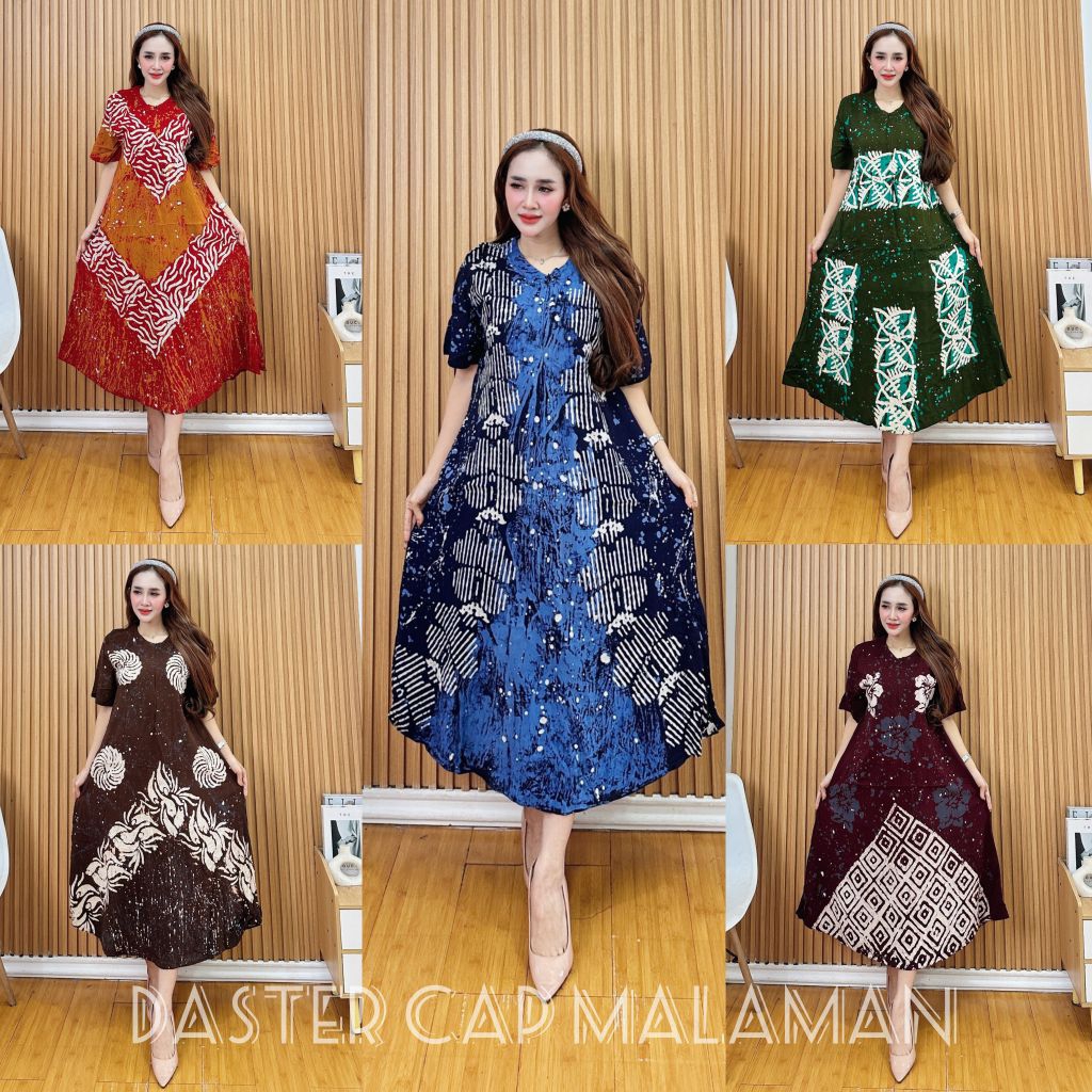 Termurah - Daster wanita modern terbaru Twill Rayon Super Premium original lengan pendek kekinian ba