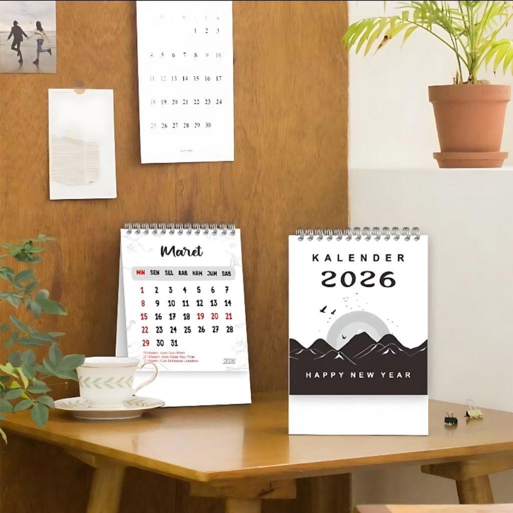 

KALENDER MEJA A6 2026 / KALENDER MEJA AESTHETIC/ALENDER MEJA UKURAN A6 2026 /KALENDER A6 / KALENDER SIMPLE.