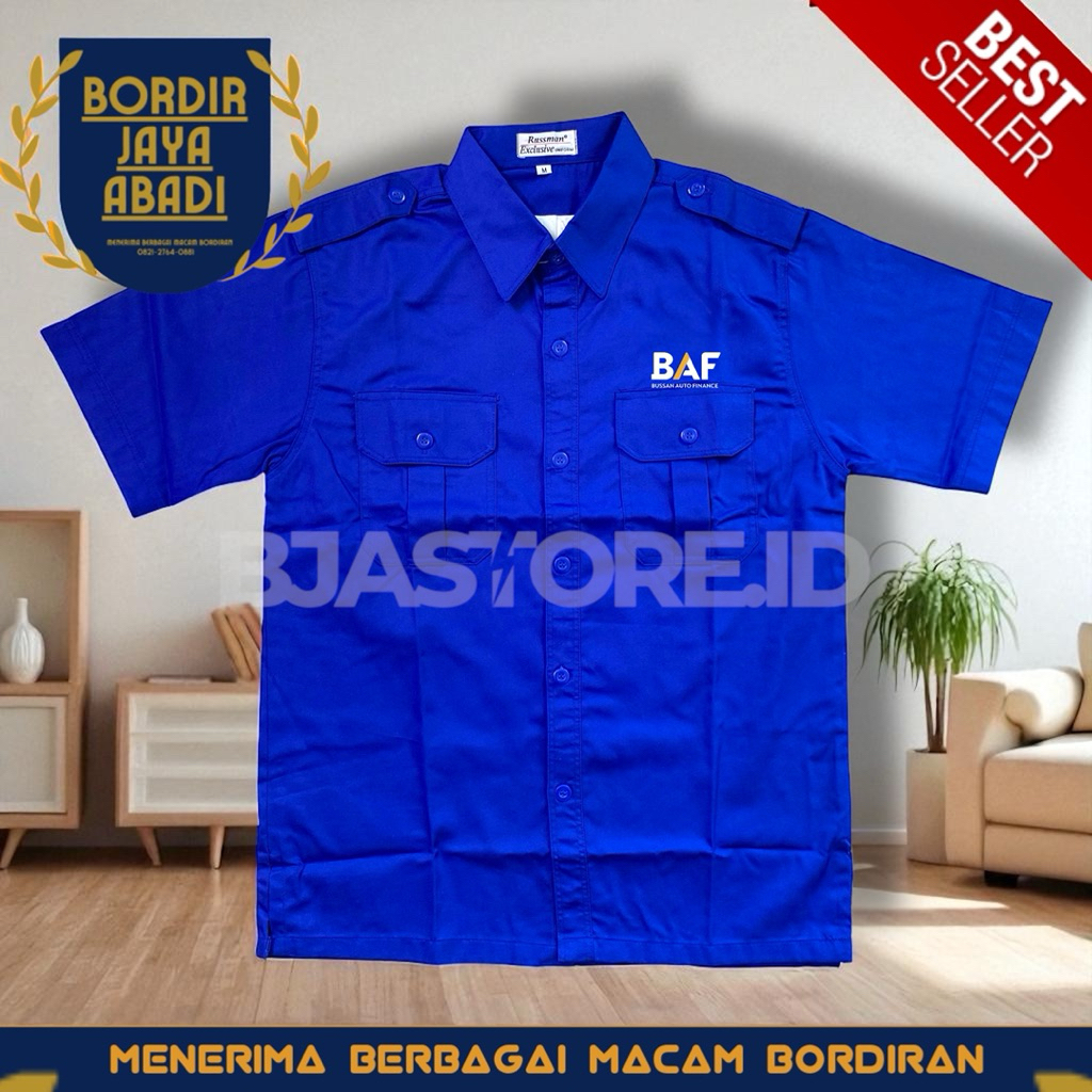 Kemeja BAF Bussan Auto Finance Biru