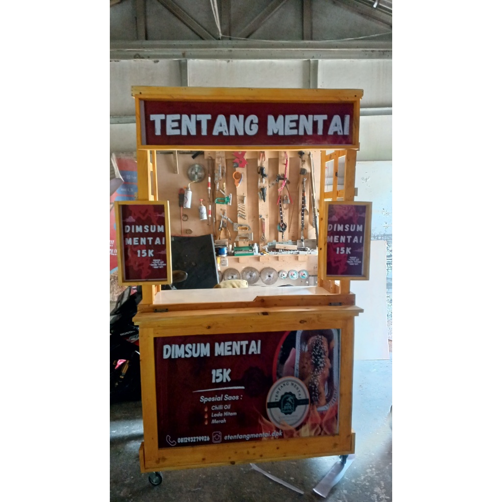 GEROBAK LIPAT DIMSUM 120CM COD
