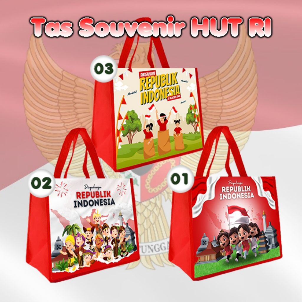 

Tas Bingkisan Souvernir Kemerdekaan Tujuhbelasan Merah Putih