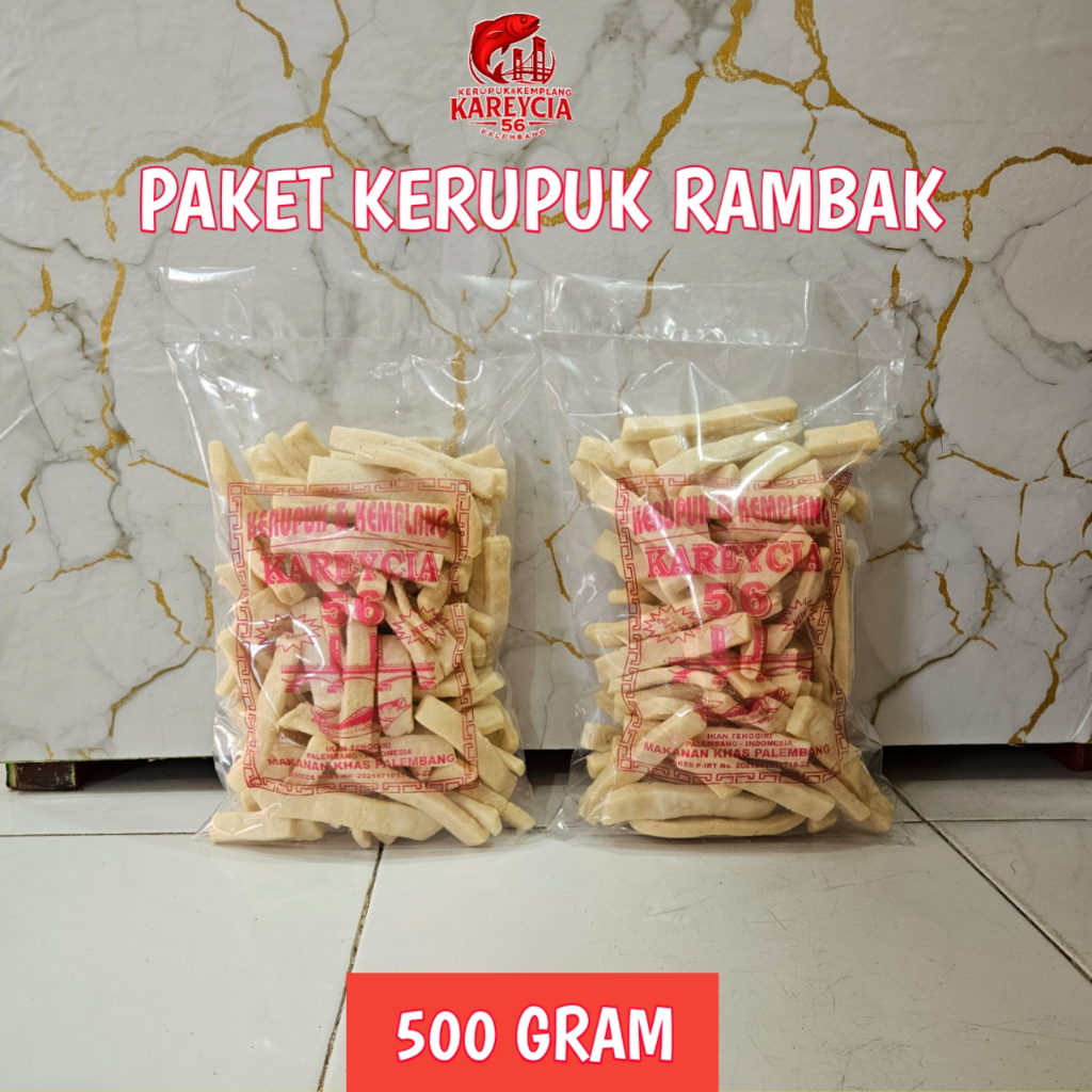 

Kerupuk Kemplang Ikan Tenggiri Paket Kerupuk Rambak 500 Gram – Hemat & Fresh – Khas Palembang