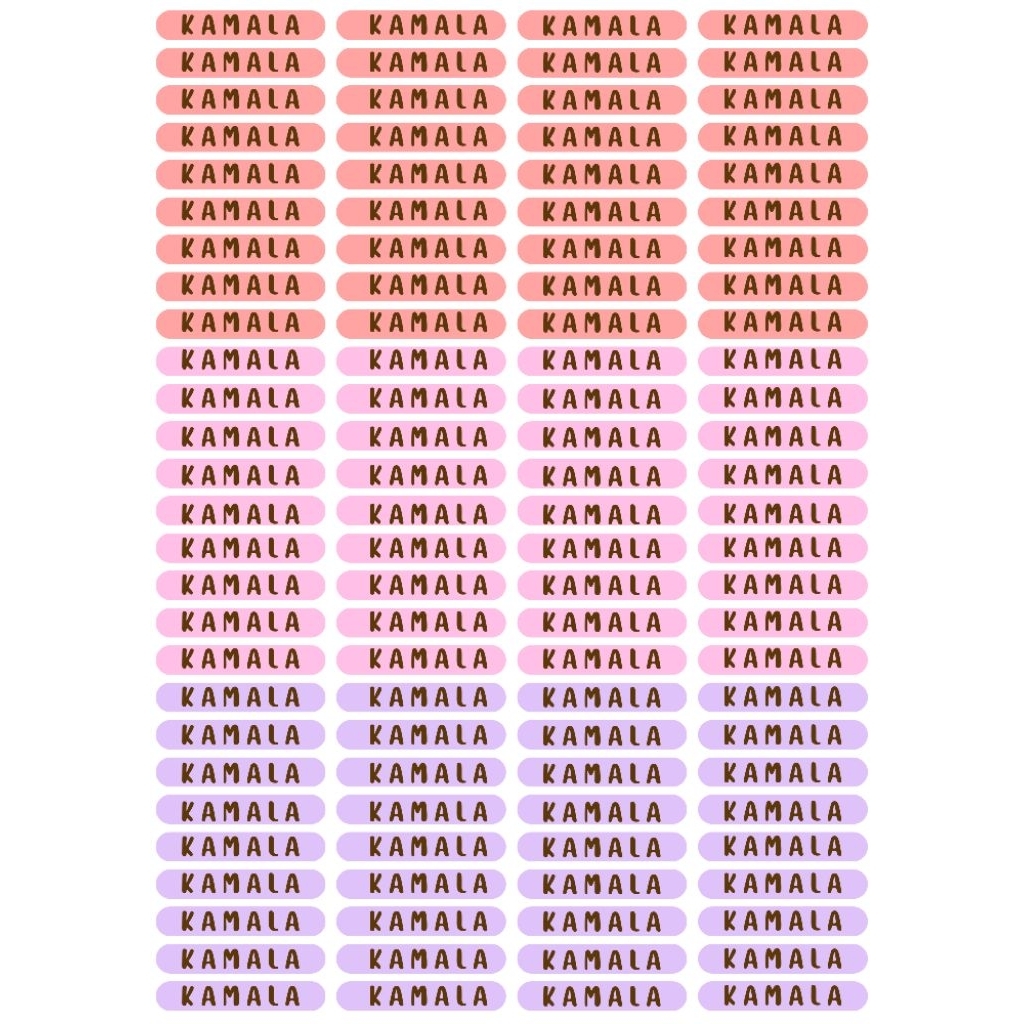 

Stiker Nama Pensil Custom | Anti Air | Desain Lucu & Elegan | Untuk Botol, Buku, Kado, Barang Anak